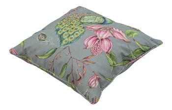Madison Outdoorkissen Moja, ca. B45/H12/T45 cm, Grau / Hellgrün Rosa - Baumwolle Polyester