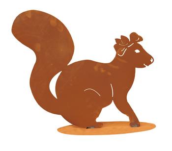 Ferrum Rost-Eichhörnchen Pauline, ca. 36 cm, Braun - Blech