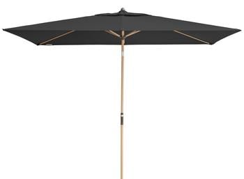 Doppler Sonnenschirm Aluwood Ultra, rechteckig, ca. B300/T200 cm, Dunkelgrau - Aluminium / Stahl Polyester