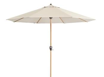 Doppler Sonnenschirm Aluwood Ultra, rund, ca. Ø350 cm, Natur - Aluminium / Stahl Polyester