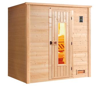 Weka Sauna Bergen mit Holztür, Natur - Fichtenholz