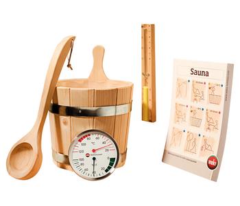 Weka Sauna Premium-Zubehör-Set, 5-teilig - Holz / Kunststoff Aluminium