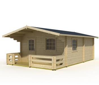 Lasita Maja Ferienhaus Elba, ca. B487,2/H265,2/T710 cm, Natur - Fichtenholz