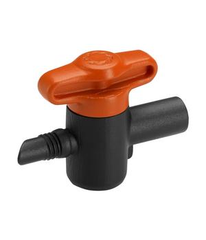 2 x GARDENA Micro-Drip-System Regulierventil, 5 Stk., Schwarz / Orange - Kunststoff
