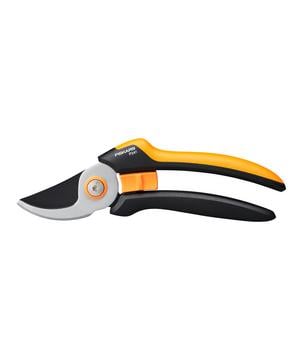 Fiskars Bypass-Gartenschere Solid L P341, Orange / Schwarz Silber - Kunststoff Stahl