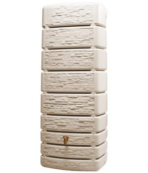 4rain Wandtank Slim Stone Decor, 500 l, Beige - Kunststoff