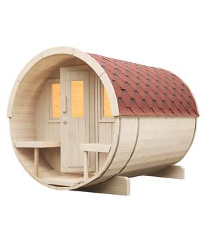 Wolff Finnhaus Saunafass Basic 280 Bausatz, ca. B205/H210/T280 cm
