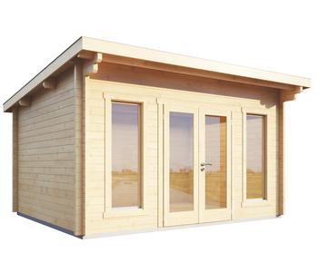 Wolff Finnhaus Gartenhaus Trondheim 44-A, Natur - Holz / Glas