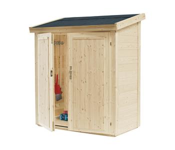 Wolff Finnhaus Premium Geräteschrank 20-B, ca. B191,8/H178/T102,6 cm, Natur - Holz