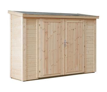 Wolff Finnhaus Premium Geräteschrank 20-C, ca. B260/H178/T103 cm, Natur