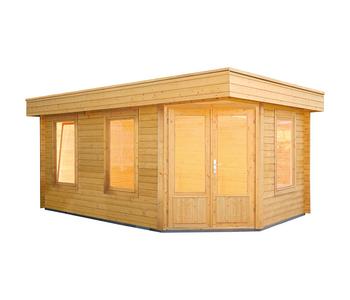 Wolff Finnhaus Gartenhaus Maja 40-B/1, ca. B503/H228/T349 cm, Natur - Fichtenholz, Glas