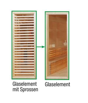 Wolff FinnhausTauschelement Paradiso Sprossen zu Glas, Transparent - Glas