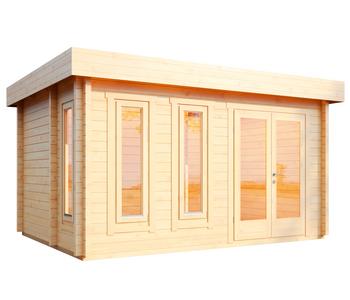 Wolff Finnhaus Saunahaus de luxe Eurika 70, ca. B480/H257/T360 cm