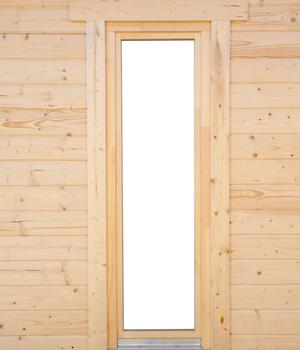 Wolff Finnhaus Einzelfenster, 70 mm, Öffnungsrichtung rechts, Natur - Leimholz / Glas Metall
