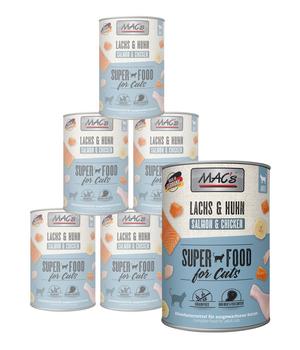 MAC's CAT Nassfutter für Katzen Fleischmenü, 6 x 400 g