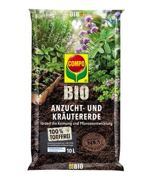 COMPO BIO Anzucht- und Kräutererde torffrei, 10 l