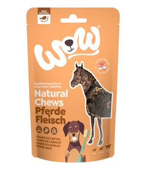 WOW® Hundesnack Natural Chews Pferdefleisch, Adult, 250 g