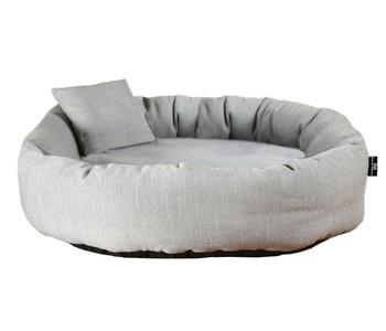ROHRSCHNEIDER Kuschelinsel Blue, rund, Grau - Polyester
