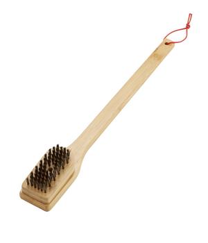 Weber Grillbürste Bambus, Natur / Dunkelgrau - Bambus Edelstahl