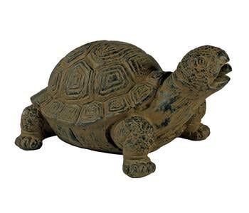 Ubbink Polyresin-Wasserspeier Schildkröte, ca. B21/H14/T18 cm, Anthrazit / Bronze - Polyresin