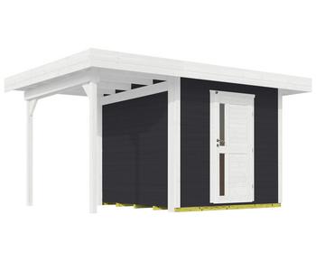 Weka Designhaus 172 A Gr. 1, ca. B430/H226/T314 cm, Dunkelgrau - Fichtenholz