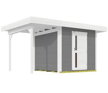 Weka Designhaus 172 A Gr.2, ca. B430/H226/T375 cm, Grau - Fichtenholz