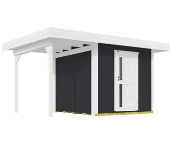 Weka Designhaus 172 A Gr.2, ca. B430/H226/T375 cm, Dunkelgrau - Fichtenholz