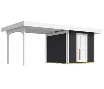 Weka Designhaus 172 B Gr. 1, ca. B575/H226/T314 cm, Dunkelgrau - Fichtenholz