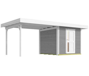 Weka Designhaus 172 B Gr. 2, ca. B575/H226/T375 cm, Grau - Fichtenholz