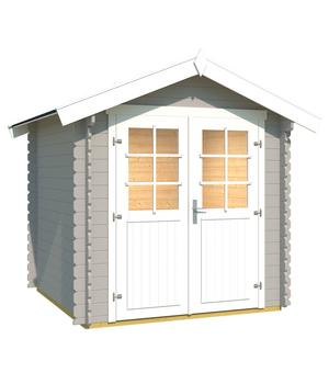 Weka Gartenhaus 209 Gr. 1, ca. B253/H244/T234 cm, Hellgrau - Fichtenholz