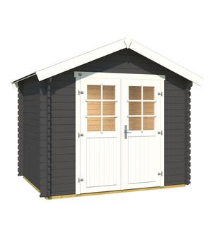 Weka Gartenhaus 209 Gr. 1,5, ca. B288/H254/T234 cm, Dunkelgrau - Fichtenholz