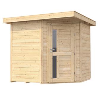 Weka Gartenhaus 229 A Gr. 1, ca. B244/H217/T244 cm, Natur - Fichtenholz