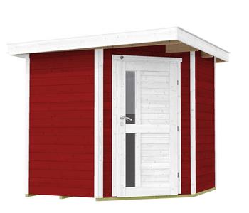 Weka Gartenhaus 229 A Gr. 1, ca. B244/H217/T244 cm, Rot - Fichtenholz