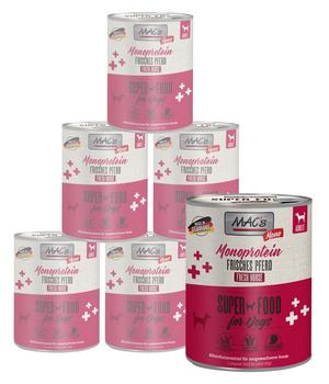 MAC's DOG Nassfutter für Hunde, 6 x 800 g