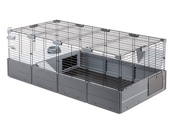 ferplast Nagerheim Multipla Maxi, schwarz, ca. B142/H50/T72 cm