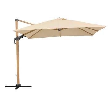 Schneider Ampelschirm Rhodos Twist Woody, quadratisch, ca. B300/T300 cm