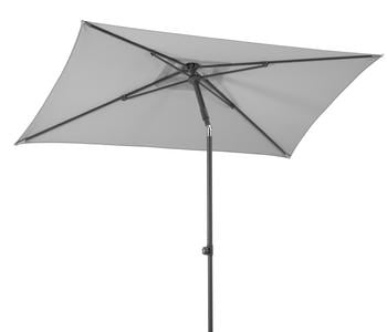 Schneider Sonnenschirm Sevilla, rechteckig, ca. B240/T140 cm, Hellgrau - Stahl / Polyester