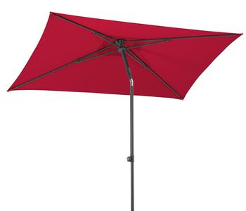 Schneider Sonnenschirm Sevilla, rechteckig, ca. B240/T140 cm, Rot - Stahl / Polyester