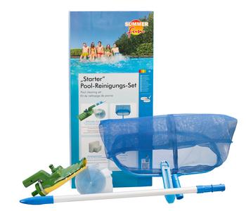 Summer Fun Poolreinigungs-Set Starter, Blau / Weiß Grün - Kunststoff Aluminium