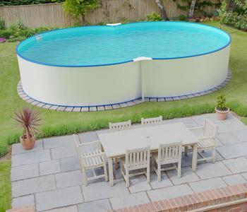 Summer Fun Stahlwandpool-Set Exklusiv, achtform