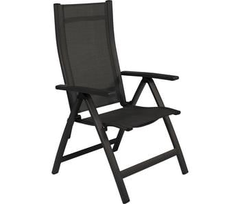 Tierra Outdoor Klappsessel Stelvio, Grau - Aluminium / Textilene