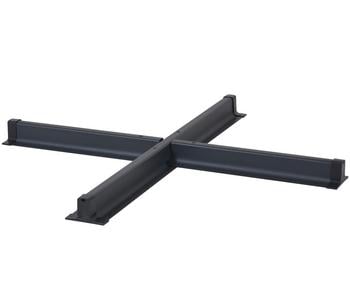 Tierra Outdoor Sonnenschirmfuß Crossbase, Dunkelgrau - Aluminium