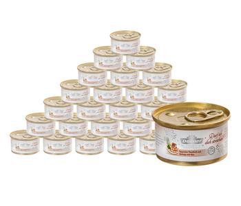 Dehner Premium Lovely Nassfutter für Katzen Darf ich dich streicheln?, 24 x 80 g