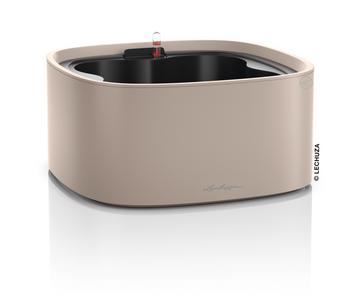 LECHUZA Kunststoff-Topf PILA Color Stick-System, quadratisch, ca. B35/H16,6/T35 cm, Beige - Kunststoff