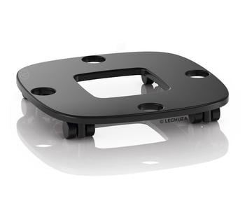 LECHUZA Rolluntersetzer PILA Coaster, quadratisch, ca. B31/H4,5/T31 cm, Schwarz - Kunststoff