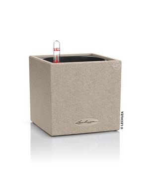 LECHUZA® Kunststoff-Topf Canto Stone, eckig, ca. B14/H13,5/T14 cm