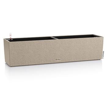 LECHUZA Kunststoff-Kasten Balconera Stone, rechteckig, Beige - Kunststoff