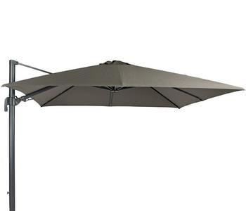 Tierra Outdoor Ampelschirm San Francisco, quadratisch, ca. B275/T275 cm, Grau - Textilien / Stahl