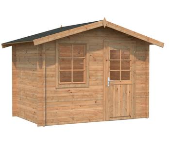 Palmako Gartenhaus Klara, ca. B336/H235/T234 cm, Braun - Fichtenholz, Glas