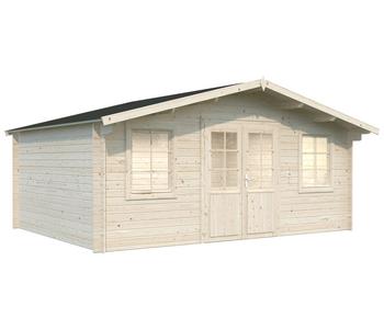 Palmako Gartenhaus Klara, ca. B518/H245/T424 cm, Beige - Fichtenholz / Glas